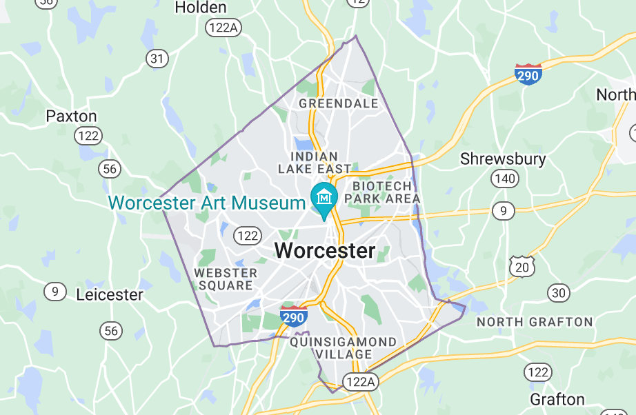Worcester Map