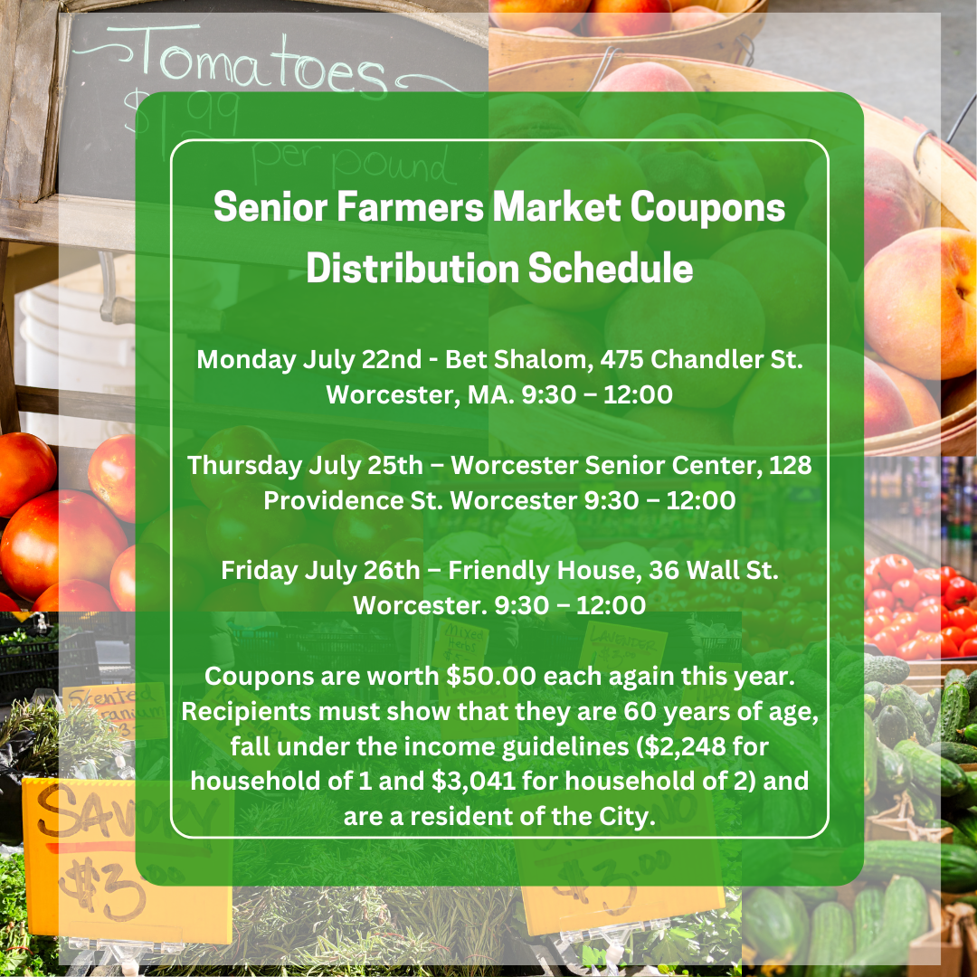 Senior Farmers Market Coupon Distribution Dates 2024 ...