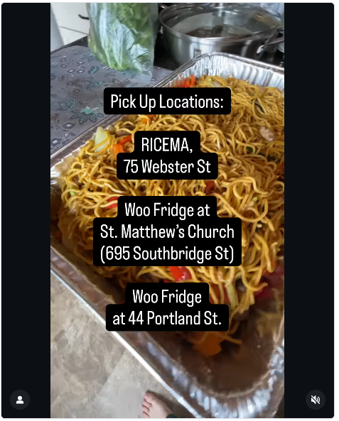 Announcement RICEMA Monday Meals